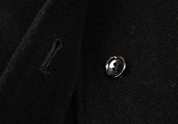 COMME des GARCONS 98AW Melton Reversed Coat Black Size M
