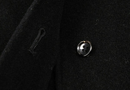 COMME des GARCONS 98AW Melton Reversed Coat Black Size M