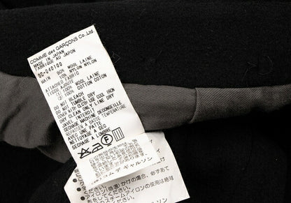 COMME des GARCONS 98AW Melton Reversed Coat Black Size M
