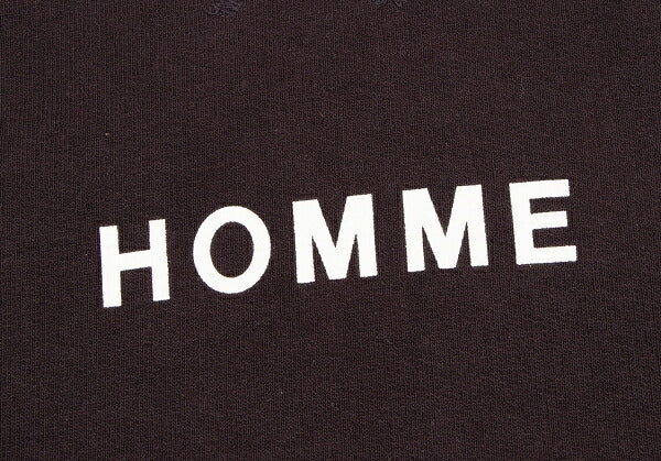 COMME des GARCONS HOMME Red Cotton Front Logo Hoodie Size S