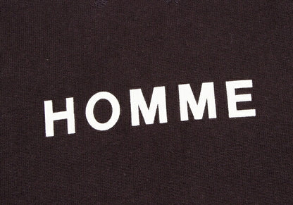 COMME des GARCONS HOMME Red Cotton Front Logo Hoodie Size S