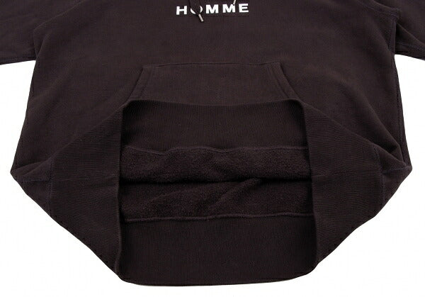 COMME des GARCONS HOMME Red Cotton Front Logo Hoodie Size S