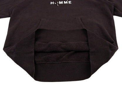 COMME des GARCONS HOMME Red Cotton Front Logo Hoodie Size S