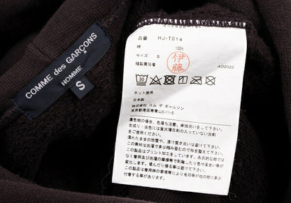 COMME des GARCONS HOMME Red Cotton Front Logo Hoodie Size S