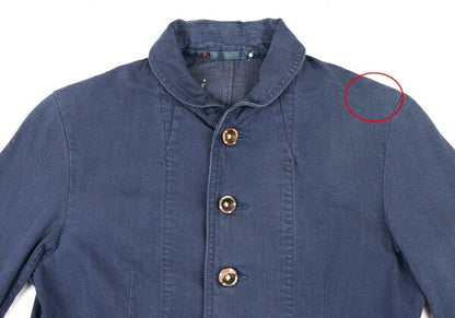45rpm R umii Indigo Dye Shawl Collar Jacket Blue Size 2