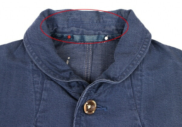45rpm R umii Indigo Dye Shawl Collar Jacket Blue Size 2