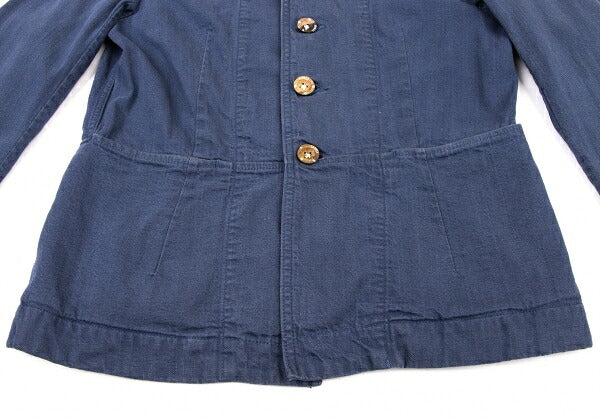45rpm R umii Indigo Dye Shawl Collar Jacket Blue Size 2