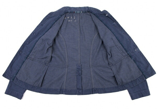 45rpm R umii Indigo Dye Shawl Collar Jacket Blue Size 2