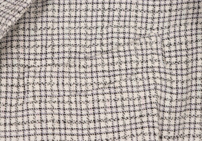 45rpm 45R Cotton Stand Collar Check Jacket White Size 2
