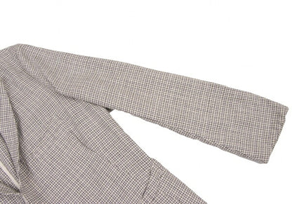 45rpm 45R Cotton Stand Collar Check Jacket White Size 2