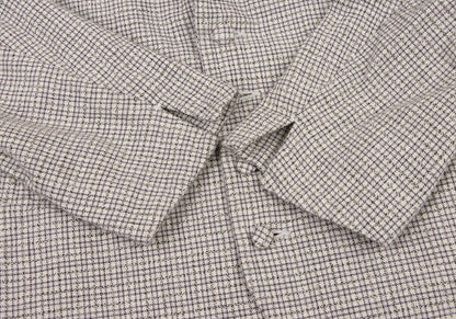 45rpm 45R Cotton Stand Collar Check Jacket White Size 2