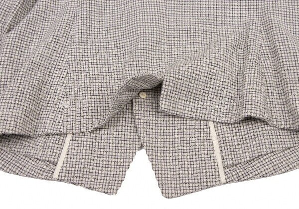 45rpm 45R Cotton Stand Collar Check Jacket White Size 2