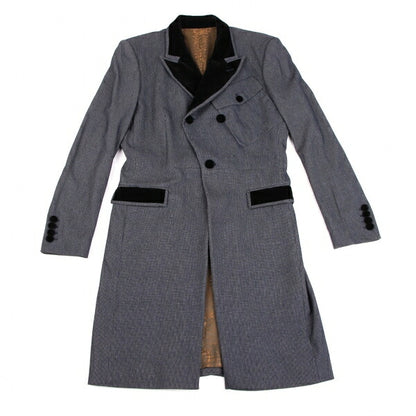 Jean Paul GAULTIER CLASSIQUE Velour Long Jacket Size 42