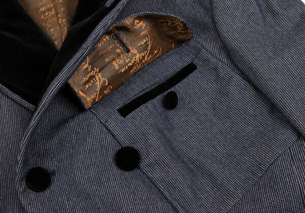 Jean Paul GAULTIER CLASSIQUE Velour Long Jacket Size 42