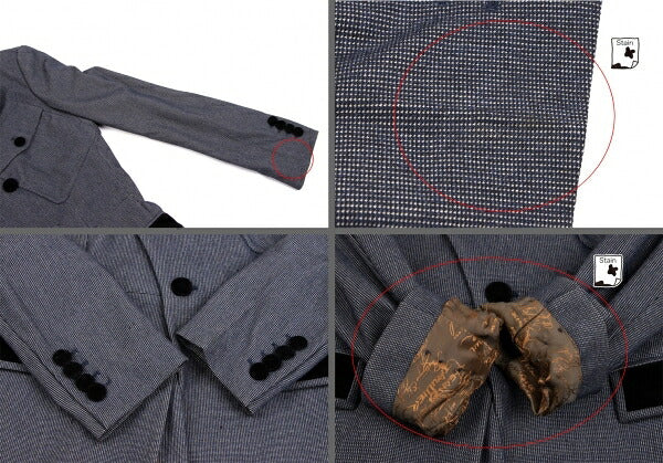 Jean Paul GAULTIER CLASSIQUE Velour Long Jacket Size 42
