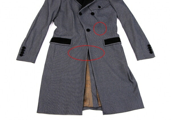Jean Paul GAULTIER CLASSIQUE Velour Long Jacket Size 42
