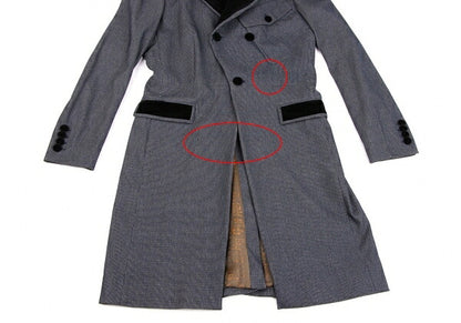 Jean Paul GAULTIER CLASSIQUE Velour Long Jacket Size 42
