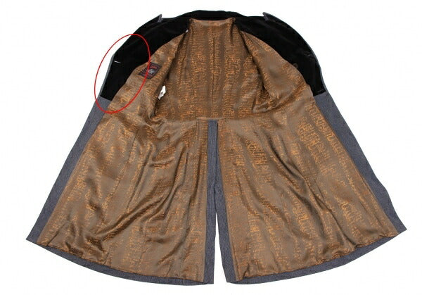Jean Paul GAULTIER CLASSIQUE Velour Long Jacket Size 42