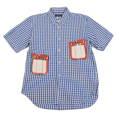 COMME des GARCONS HOMME PLUS Patch Pocket Shirt Blue Size XS