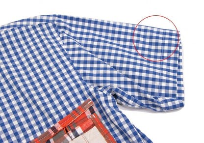 COMME des GARCONS HOMME PLUS Patch Pocket Shirt Blue Size XS