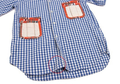 COMME des GARCONS HOMME PLUS Patch Pocket Shirt Blue Size XS