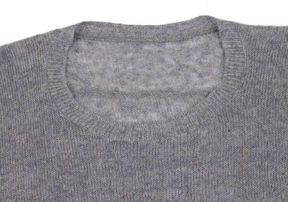 Y's Linen Blend Material Panel Long Sweater Gray Size 2