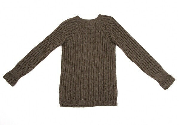 Maison Martin Margiela Wool V-Neck Sweater Brown Size S