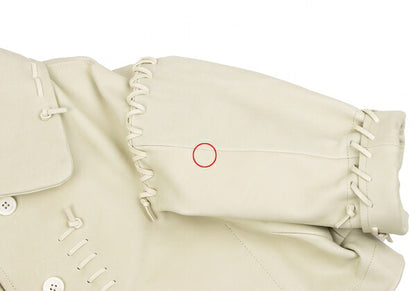 COMME des GARCONS Glove Design Leather Jacket Greige Size S