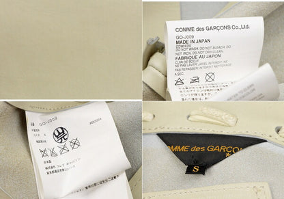 COMME des GARCONS Glove Design Leather Jacket Greige Size S