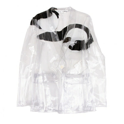COMME des GARCONSNOIR Print PVC Jacket Clear Size M