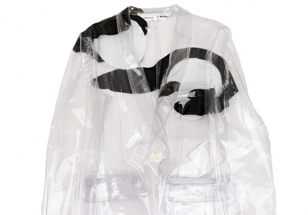 COMME des GARCONSNOIR Print PVC Jacket Clear Size M