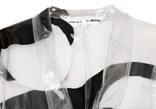 COMME des GARCONSNOIR Print PVC Jacket Clear Size M