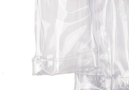 COMME des GARCONSNOIR Print PVC Jacket Clear Size M