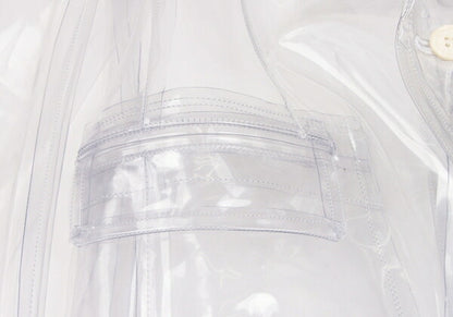 COMME des GARCONSNOIR Print PVC Jacket Clear Size M