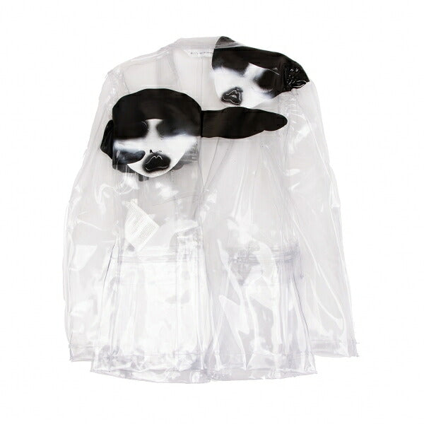 COMME des GARCONSNOIR Print PVC Jacket Clear Size M