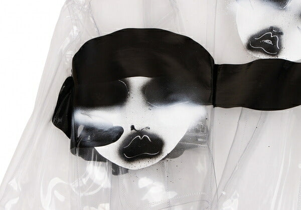 COMME des GARCONSNOIR Print PVC Jacket Clear Size M