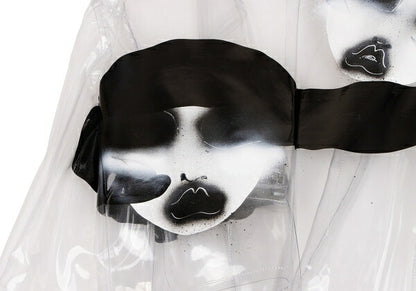 COMME des GARCONSNOIR Print PVC Jacket Clear Size M