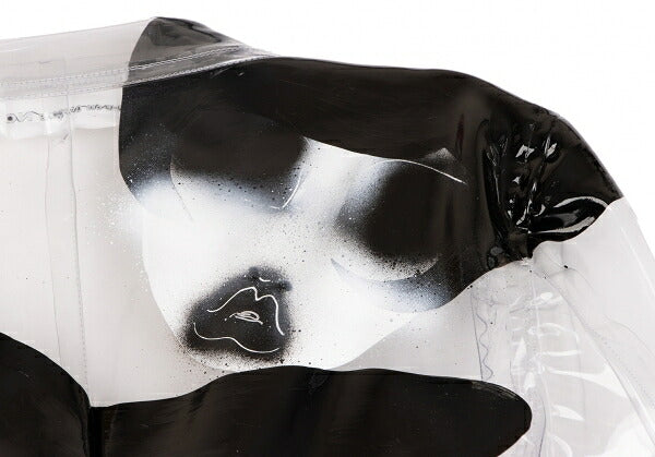 COMME des GARCONSNOIR Print PVC Jacket Clear Size M