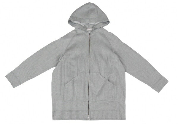 PLEATS PLEASE Soft Pleats Zip-Up Hoodie Gray Size 3
