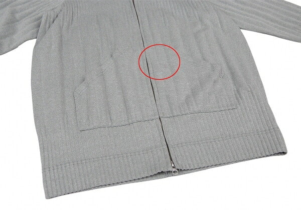 PLEATS PLEASE Soft Pleats Zip-Up Hoodie Gray Size 3