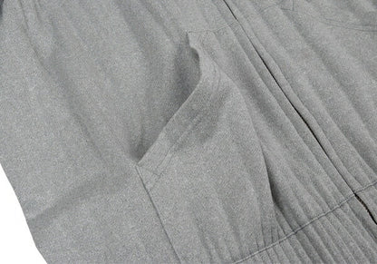 PLEATS PLEASE Soft Pleats Zip-Up Hoodie Gray Size 3