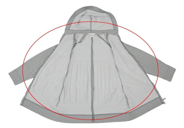 PLEATS PLEASE Soft Pleats Zip-Up Hoodie Gray Size 3