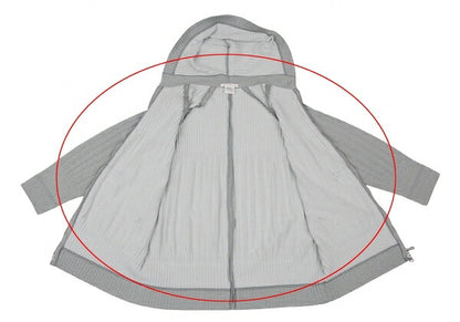 PLEATS PLEASE Soft Pleats Zip-Up Hoodie Gray Size 3