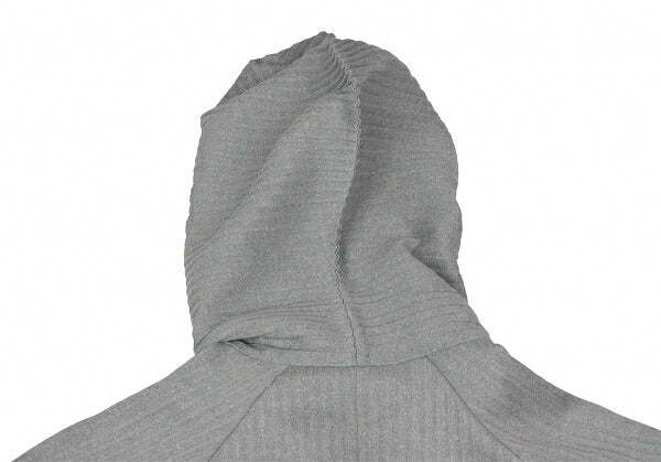 PLEATS PLEASE Soft Pleats Zip-Up Hoodie Gray Size 3