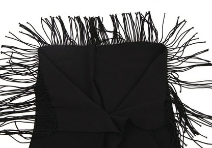 ISSEY MIYAKE FETE A-POC INSIDE Fringe Top Black Size 2