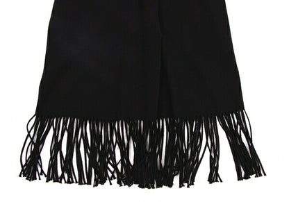 ISSEY MIYAKE FETE A-POC INSIDE Fringe Top Black Size 2