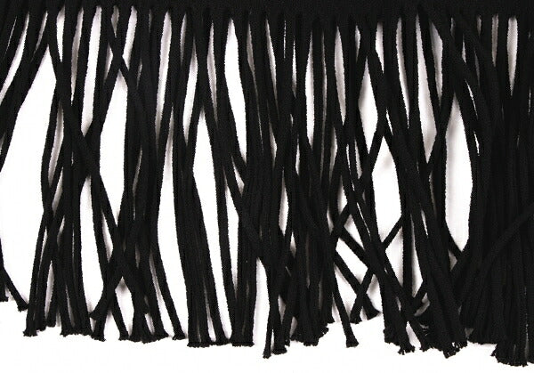 ISSEY MIYAKE FETE A-POC INSIDE Fringe Top Black Size 2