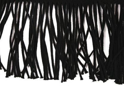 ISSEY MIYAKE FETE A-POC INSIDE Fringe Top Black Size 2