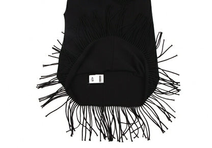 ISSEY MIYAKE FETE A-POC INSIDE Fringe Top Black Size 2