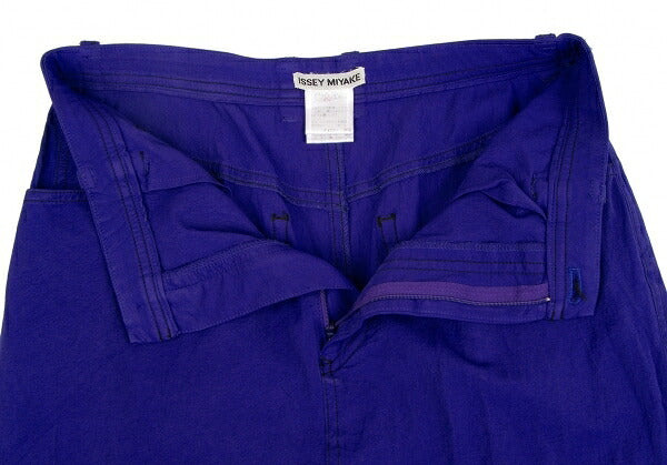 ISSEY MIYAKE Garment Dyed Stretch Nylon Skirt Blue Size M